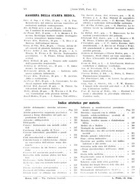 Il policlinico. Sezione pratica periodico di medicina, chirurgia e igiene