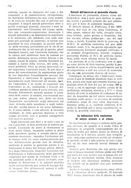 Il policlinico. Sezione pratica periodico di medicina, chirurgia e igiene