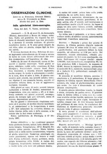 Il policlinico. Sezione pratica periodico di medicina, chirurgia e igiene