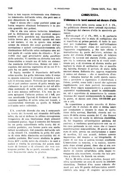 Il policlinico. Sezione pratica periodico di medicina, chirurgia e igiene