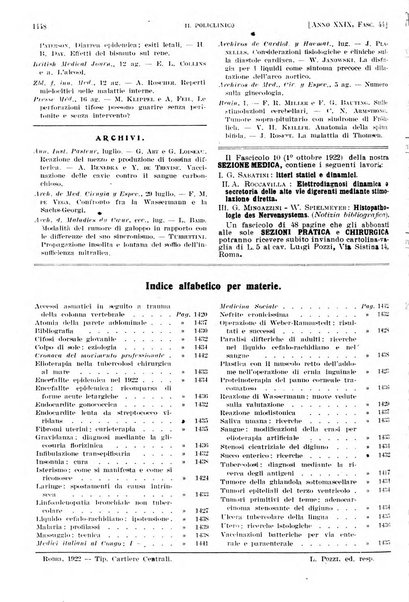 Il policlinico. Sezione pratica periodico di medicina, chirurgia e igiene