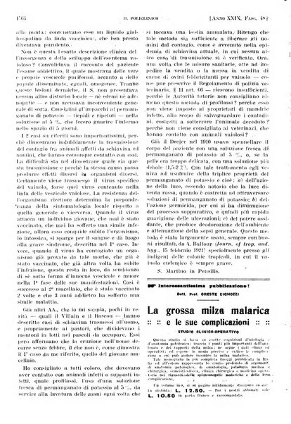 Il policlinico. Sezione pratica periodico di medicina, chirurgia e igiene