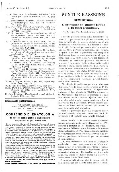 Il policlinico. Sezione pratica periodico di medicina, chirurgia e igiene