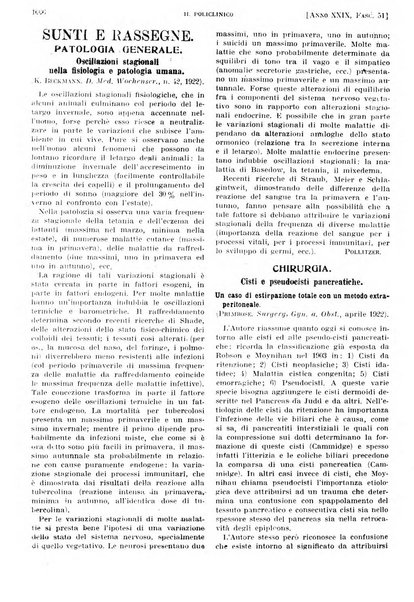 Il policlinico. Sezione pratica periodico di medicina, chirurgia e igiene