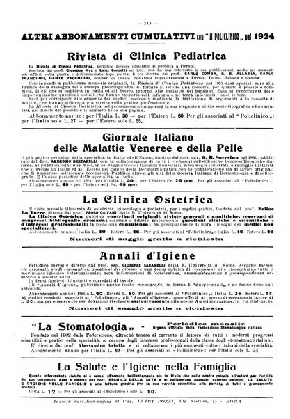 Il policlinico. Sezione pratica periodico di medicina, chirurgia e igiene