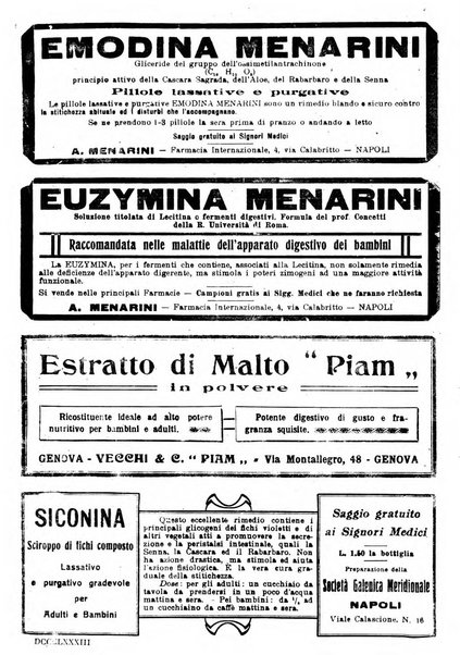 Il policlinico. Sezione pratica periodico di medicina, chirurgia e igiene