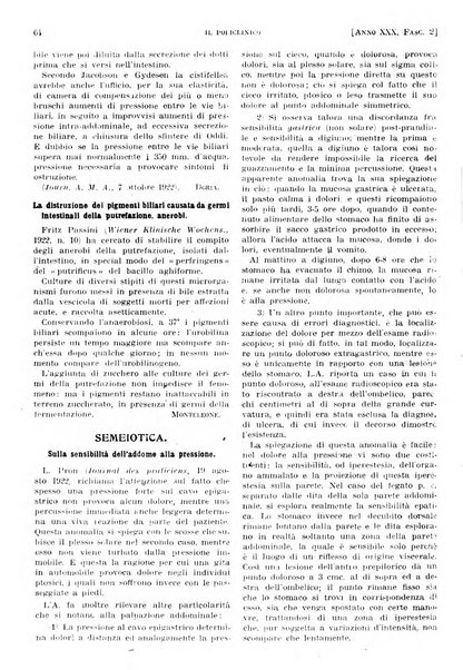 Il policlinico. Sezione pratica periodico di medicina, chirurgia e igiene