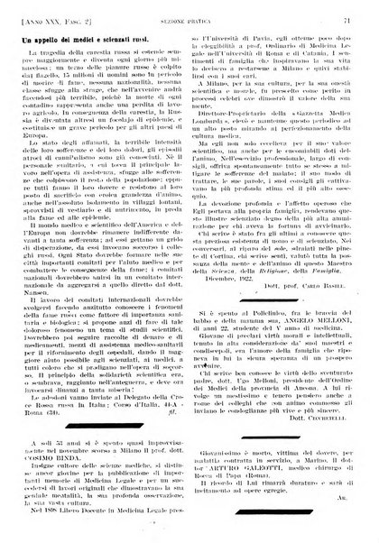 Il policlinico. Sezione pratica periodico di medicina, chirurgia e igiene