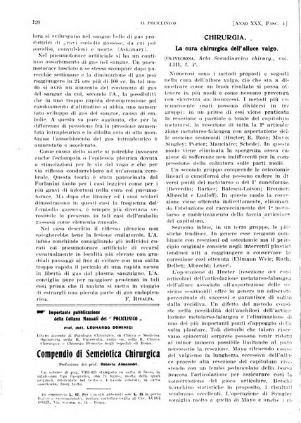 Il policlinico. Sezione pratica periodico di medicina, chirurgia e igiene