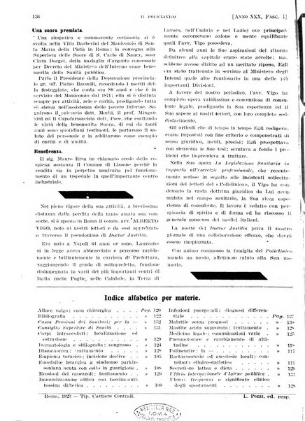 Il policlinico. Sezione pratica periodico di medicina, chirurgia e igiene