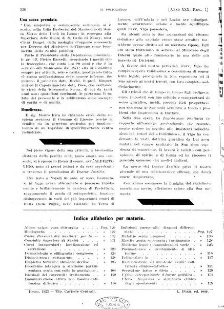 Il policlinico. Sezione pratica periodico di medicina, chirurgia e igiene