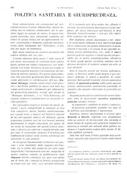 Il policlinico. Sezione pratica periodico di medicina, chirurgia e igiene