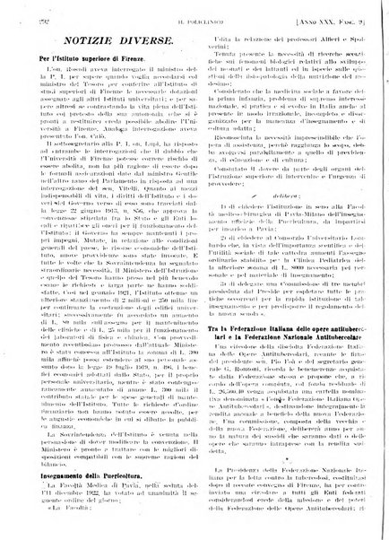 Il policlinico. Sezione pratica periodico di medicina, chirurgia e igiene