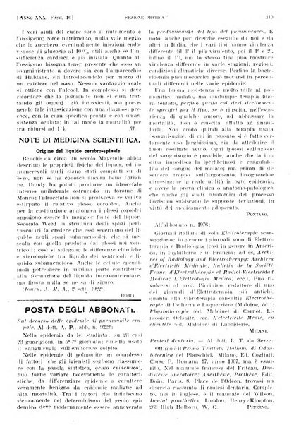 Il policlinico. Sezione pratica periodico di medicina, chirurgia e igiene