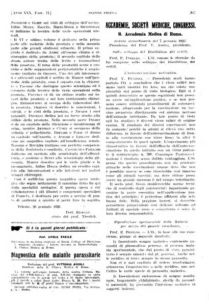 Il policlinico. Sezione pratica periodico di medicina, chirurgia e igiene