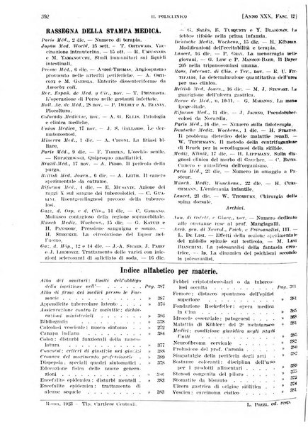 Il policlinico. Sezione pratica periodico di medicina, chirurgia e igiene