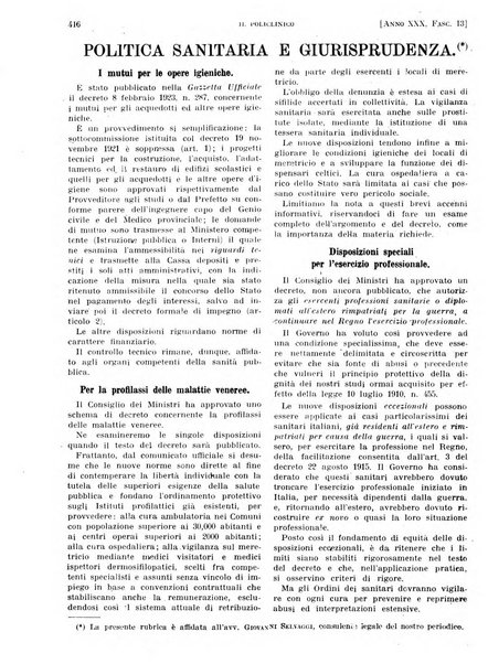 Il policlinico. Sezione pratica periodico di medicina, chirurgia e igiene