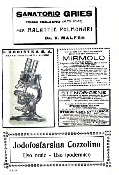 Il policlinico. Sezione pratica periodico di medicina, chirurgia e igiene