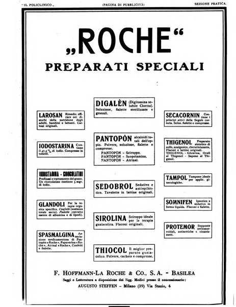 Il policlinico. Sezione pratica periodico di medicina, chirurgia e igiene