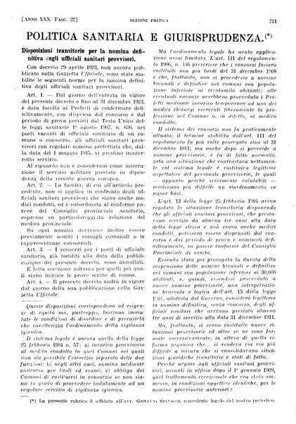 Il policlinico. Sezione pratica periodico di medicina, chirurgia e igiene