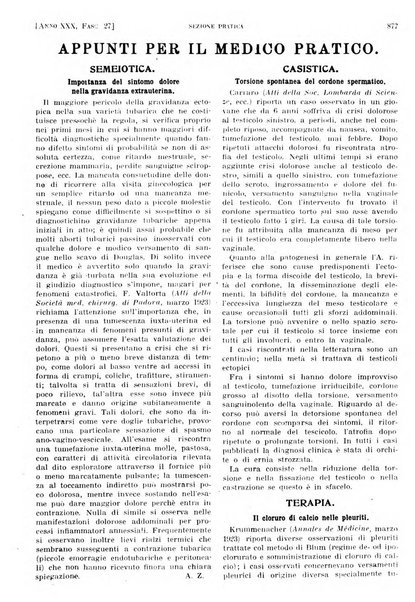 Il policlinico. Sezione pratica periodico di medicina, chirurgia e igiene