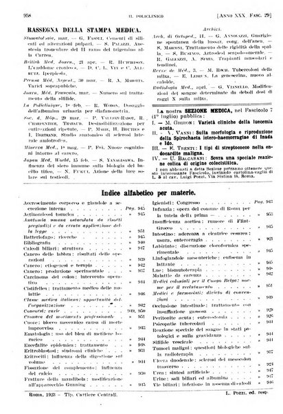 Il policlinico. Sezione pratica periodico di medicina, chirurgia e igiene