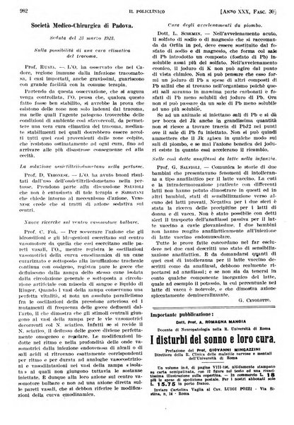 Il policlinico. Sezione pratica periodico di medicina, chirurgia e igiene