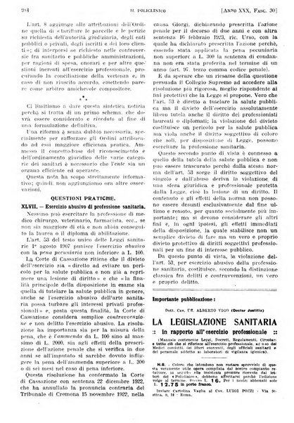 Il policlinico. Sezione pratica periodico di medicina, chirurgia e igiene