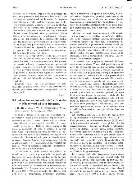 Il policlinico. Sezione pratica periodico di medicina, chirurgia e igiene