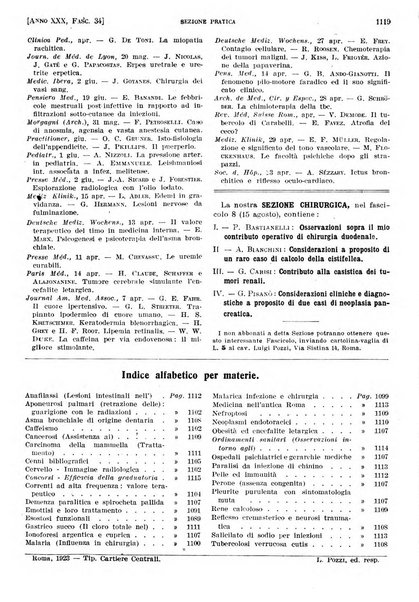 Il policlinico. Sezione pratica periodico di medicina, chirurgia e igiene