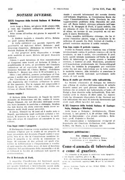 Il policlinico. Sezione pratica periodico di medicina, chirurgia e igiene