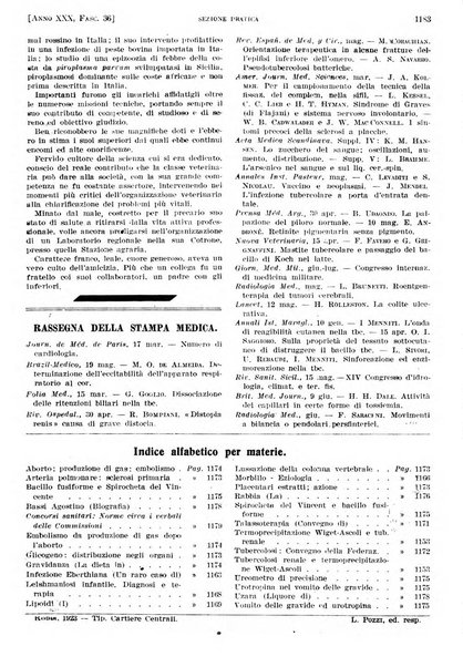 Il policlinico. Sezione pratica periodico di medicina, chirurgia e igiene