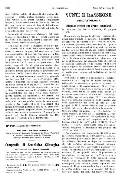 Il policlinico. Sezione pratica periodico di medicina, chirurgia e igiene