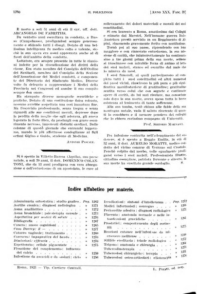 Il policlinico. Sezione pratica periodico di medicina, chirurgia e igiene