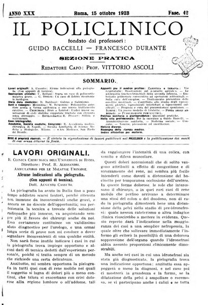 Il policlinico. Sezione pratica periodico di medicina, chirurgia e igiene