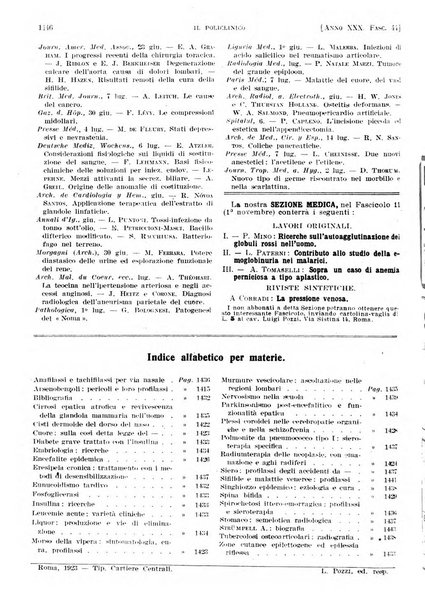 Il policlinico. Sezione pratica periodico di medicina, chirurgia e igiene