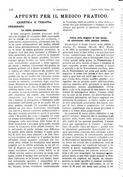 Il policlinico. Sezione pratica periodico di medicina, chirurgia e igiene