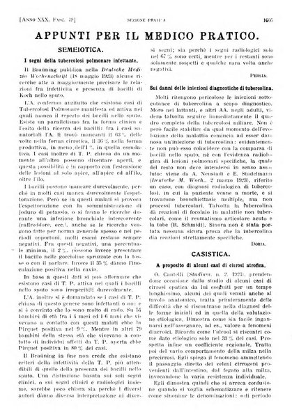 Il policlinico. Sezione pratica periodico di medicina, chirurgia e igiene