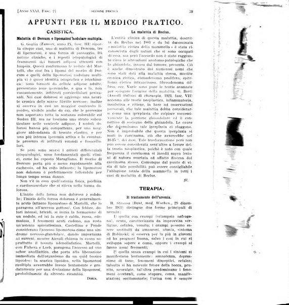 Il policlinico. Sezione pratica periodico di medicina, chirurgia e igiene