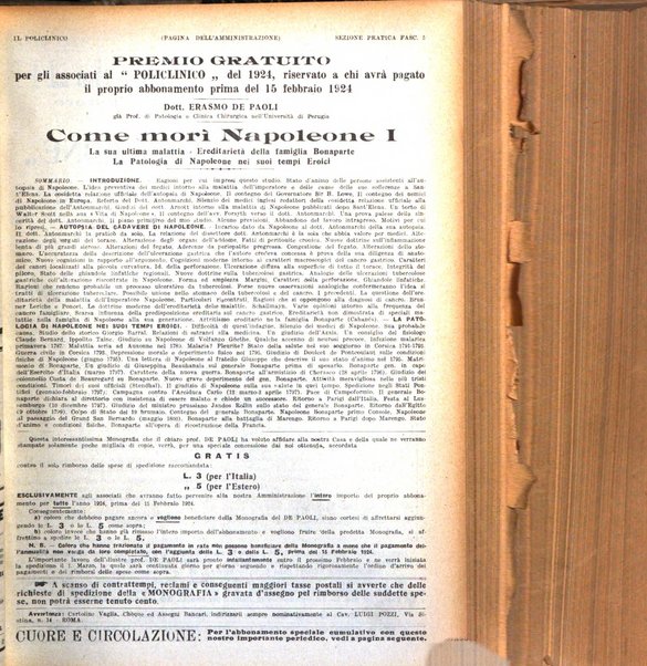 Il policlinico. Sezione pratica periodico di medicina, chirurgia e igiene