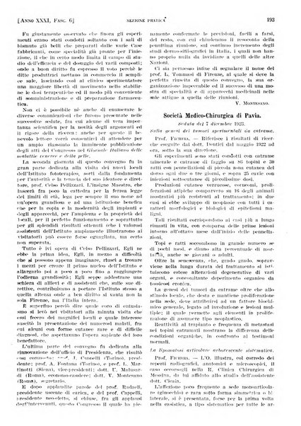 Il policlinico. Sezione pratica periodico di medicina, chirurgia e igiene