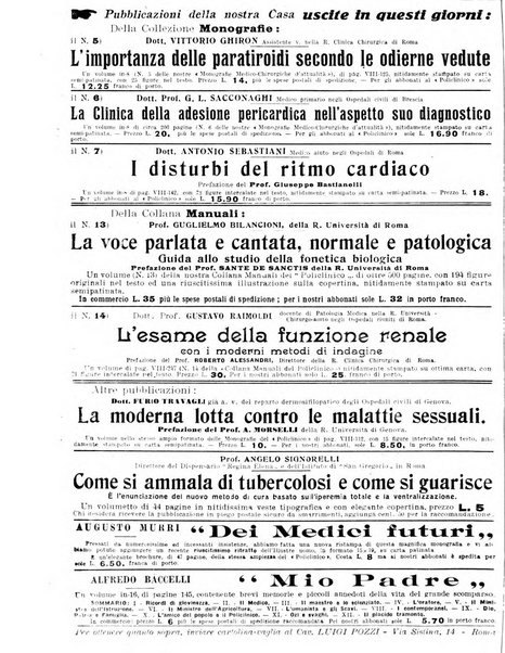 Il policlinico. Sezione pratica periodico di medicina, chirurgia e igiene