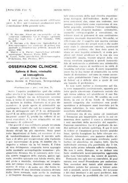 Il policlinico. Sezione pratica periodico di medicina, chirurgia e igiene