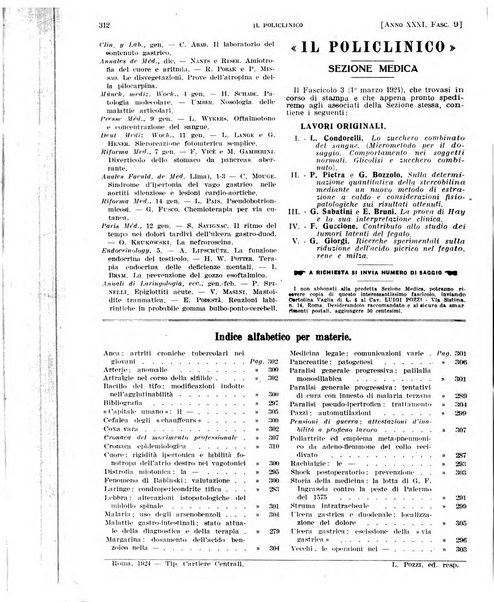 Il policlinico. Sezione pratica periodico di medicina, chirurgia e igiene