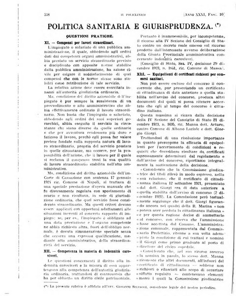 Il policlinico. Sezione pratica periodico di medicina, chirurgia e igiene