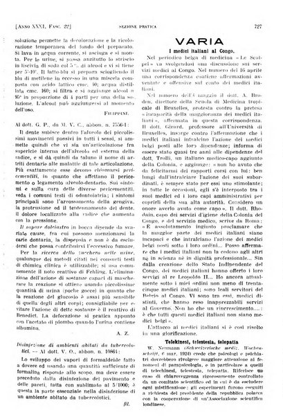 Il policlinico. Sezione pratica periodico di medicina, chirurgia e igiene