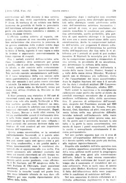 Il policlinico. Sezione pratica periodico di medicina, chirurgia e igiene