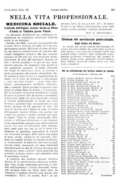 Il policlinico. Sezione pratica periodico di medicina, chirurgia e igiene