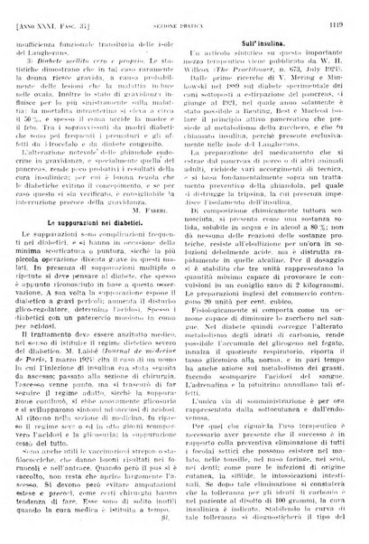 Il policlinico. Sezione pratica periodico di medicina, chirurgia e igiene