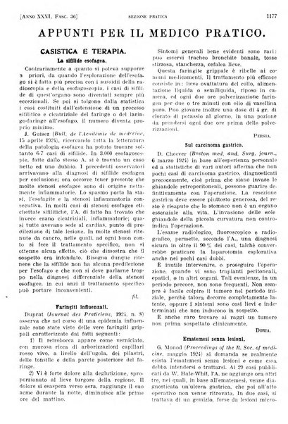 Il policlinico. Sezione pratica periodico di medicina, chirurgia e igiene